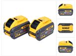 Dewalt 2X Batterie Dcb 548 18 V / 54 V Max. 12 Ah / 12000 Mah Li-Ion Xr Flexvolt - Con Indicatore Dello Stato Di Carica