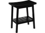 5Five Simply Smart | Sgabello - Scandi - Nero - Con Mensola - Elegante E Pratico