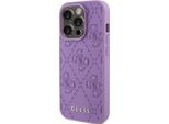 Guess Guhcp15Xp4Epmu Iphone 15 Pro Max 6.7 Fioletowy/Light Purple Custodia Rigida In Pelle 4G Stampata