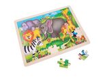 Puzzle Di Animali Selvatici In Legno Playwood