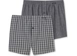 Schiesser Boxer Da Uomo, Confezione Da 2 - Nero - Taglia 10