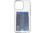 Bigben Connected, Custodia Ibrida Per Apple Iphone 14 Pro Con Portacarte Integrato, Trasparente
