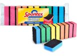 Spontex 97570022 Spugna Di Pulizia Spontex Colori, Confezione Da 10