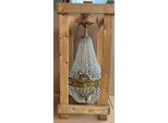 Casa Padrino Lampadario Barocco In Cristallo Ottone Ø 45 X H. 95 Cm - Lampadario Barocco Rotondo - Lampadario Barocco Da Salotto - Nobile & Magnifico