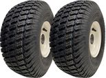 15X6.00-6 Ruote Per Tagliaerba Pneumatici Montati Su Cerchi Cuscinetti Da 25 Mm (Set Di 2)