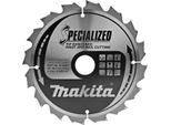 Lama Per Sega Circolare Makita, Tagliente Incassato 190 X 30 Mm - 16 Denti