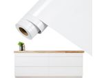 Tolletour 500Cm X 61Cm Mobili Foglio Adesivo Foglio Vinile Autoadesivo Carta Da Parati Cucina Adesivo Foglio Glitter Impermeabile 1 Rotolo Bianco