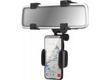 Bigben Connected, Supporto Da Auto Per Smartphone Con Specchio Rotante A 360°, Nero
