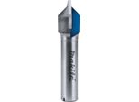 Fresa Per Scanalature A V Makita Ø 12,7 Mm Ø 12,7 Mm - Gambo 8 Mm - Lunghezza Di Lavoro 10 Mm