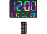 Inf Orologio Digitale Con Display Led Rgb Nero