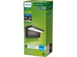 Philips Lampada Da Parete Bustan 3,8 W, Lampada Da Parete Per Esterni, Antracite, Alluminio, IP44, Giardino, Terrazza, I
