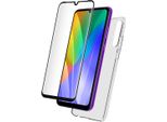 Bigben Connected, Custodia In Tpu Per Huawei Y6P E Protezione Dello Schermo In Vetro Temperato 2.5D, Trasparente