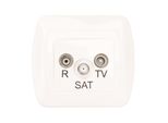 Simon Akord Presa D'antenna Rd/Tv/Sat Tappo Terminale Bianco AAS/11