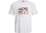Jack & Jones Aruba Aop Maglietta A Maniche Corte Bianco 2XL Uomo Bianco 2XL