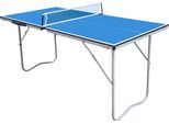 Cougar Tavolo Da Ping Pong Mini 1500 Basic Portatile Blu | Tavolo Da Ping Pong Robusto Telaio In Alluminio, Protezioni Angolari | Tavolo Da Ping Pong