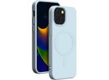 Bigben Connected, Custodia Morbida Compatibile Con Magsafe Per Apple Iphone 15 Plus, Blu