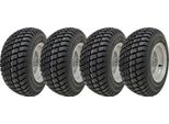 16X6.50-8 Ruota Tagliaerba 4Ply P332 Cerchio In Acciaio 20Mm Cuscinetto (Set Di 4)