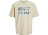 Jack & Jones Blugavin - Maglietta A Maniche Corte Beige L Uomo Beige L