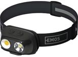 Emos Cob Led Lampada Frontale Ricaricabile P3542, 500Lm, 130M, Li-Pol 1200 Mah, P3542