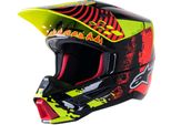 Casco S-M5 Solar Flare, Alpinestars (Giallo Fluo/Rosso Fluo/Nero, Taglia Xl)