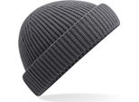 Beechfield B383R | Harbour Beanie - 50% Poliestere Riciclato - Colore: Grigio Grafite - Taglia: Unica