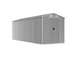 Vidaxl Casetta Da Giardino Grigio Chiaro 191X555X198 Cm Acciaio Zincato