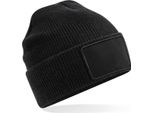 Beechfield B540 | Removable Patch Thinsulate Beanie - Patch Removibile - Colore: Nero - Taglia: Unica
