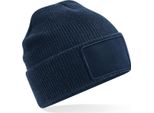 Beechfield B540 | Removable Patch Thinsulate Beanie - Patch Rimovibile - Colore: French Navy - Taglia: Unica