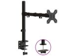 Vidaxl Supporto Per Monitor In Acciaio Nero Vesa 75/100 Mm