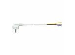 Cavo Con Spina Schuko 5M 3X1,5Mm 4,8Mm 16A 250V T/Tl Bianco - Solera 7000/5