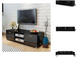 Vidaxl Mobile Tv Nero Lucido 140X40,5X35 Cm - Mobili Tv