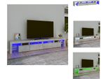 Mobile Tv Vidaxl Con Luci Led Grigio Cemento 260X36,5X40 Cm - Mobili Tv