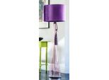 Casa Padrino Lampada Da Terra Viola Ø 40 X H. 165 Cm - Lampada Da Terra Rotonda In Vetro Con Paralume - Lampade Da Terra - Luci - Interni