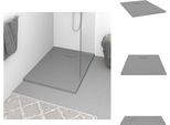 Vidaxl Piatto Doccia Smc Grigio 100X70 Cm - Piatti Doccia