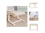 Vidaxl Sgabello Crema 51X41X40 Cm In Tessuto - Sgabello Imbottito