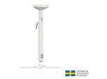 Multibrackets MB-5228 Supporto Per Proiettore A Soffitto, Regolabile 620-800 Mm, Max. 30 Kg, Bianco