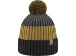 Cappello A Maglia Per Bambini Areco Tricolore Con Pompon