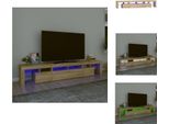 Mobile Tv Vidaxl Con Luci Led Rovere Sonoma 230X36,5X40 Cm - Mobili Tv