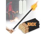Jopassy Torce Da Giardino Torce Di Cera Di Alta Qualità Tempo Di Combustione Vario Torce Di Cera Di Alta Qualità Con Tempi Di Combustione Diversi 90Min 72Cm 100X