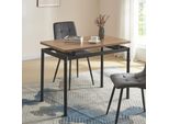 Tavolo Da Pranzo 'Hemnes' Per 4 Persone 100 X 60 Cm Gambe In Acciaio Aspetto Rovere