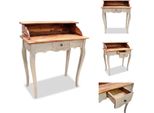 Vidaxl Scrivania In Legno Massiccio Antico 80 X 40 X 92 Cm - Scrivanie