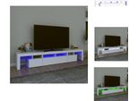 Mobile Tv Vidaxl Con Luci Led Bianche 230X36,5X40 Cm - Mobili Tv