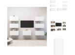 Vidaxl Mobili Tv 7 Pz. Bianco 30,5X30X60 Cm Materiale A Base Di Legno - Mobili Tv