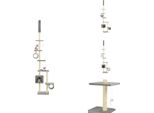 Vidaxl Albero Per Gatti Con Tiragraffi In Sisal 260 Cm Grigio - Alberi Tiragraffi