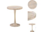 Vidaxl Tavolino Ø60X75 Cm Legno Massello Di Mango - Tavolini