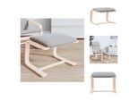 Vidaxl Sgabello Grigio Chiaro 51X41X40 Cm In Tessuto - Sgabello Imbottito