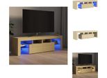 Mobile Tv Vidaxl Con Illuminazione Led Rovere Sonoma 140X36,5X40 Cm - Mobili Tv
