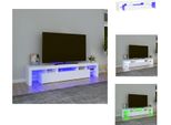 Mobile Tv Vidaxl Con Luci Led Bianche 200X36,5X40 Cm - Mobili Tv