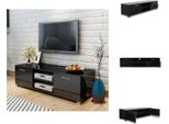 Vidaxl Mobile Tv Nero Lucido 120X40,5X35 Cm - Mobili Tv