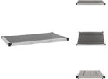 Vidaxl Piatto Doccia Da Giardino In Acciaio Inox Wpc 110 X 62 Cm Grigio - Piatti Doccia